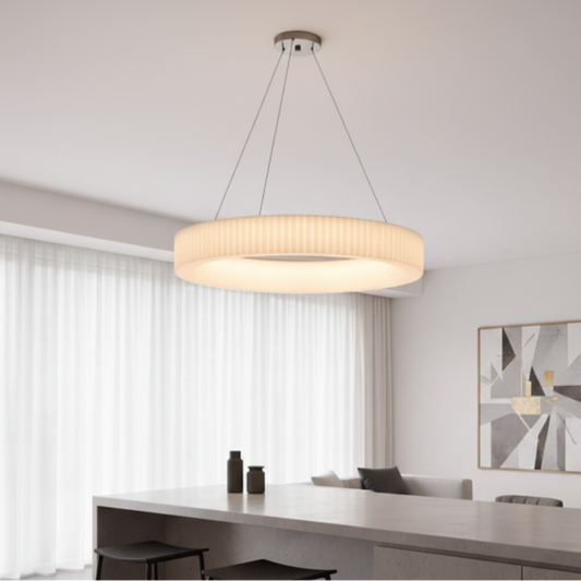 Nordic Modern Circular Pleated Pendant Light