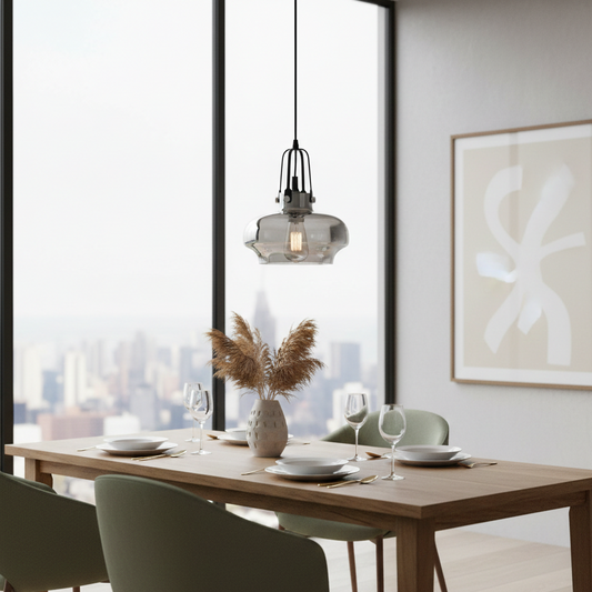 Nostalgic Plover  Glass Cage Pendant Lamp