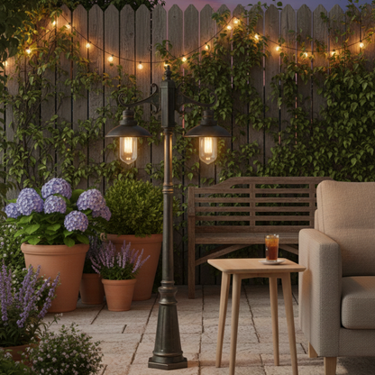 Heritage Twin-Lantern Bollard