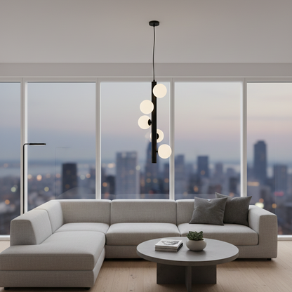 Nova Luce Milky Glass pendant lamp
