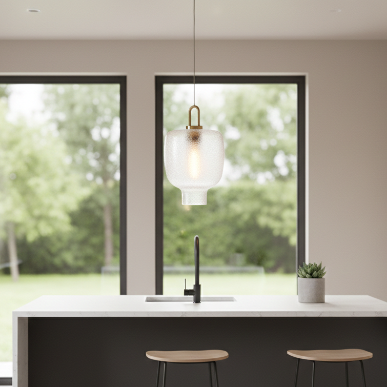 Modern Textured Glass Pendant Light