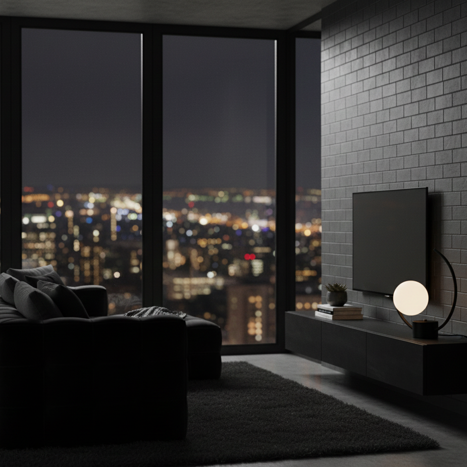 Table Lamp Half Moon Shape