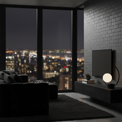 Table Lamp Half Moon Shape