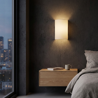 Simple Drum Jute Wall Lamp
