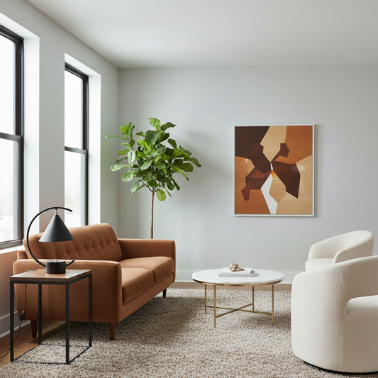 Table Lamp Half Circle with Middle Head