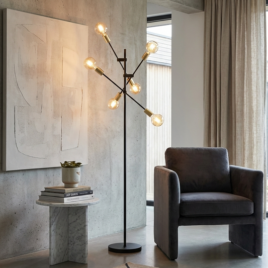Movable Tree Branch Floor Lamp