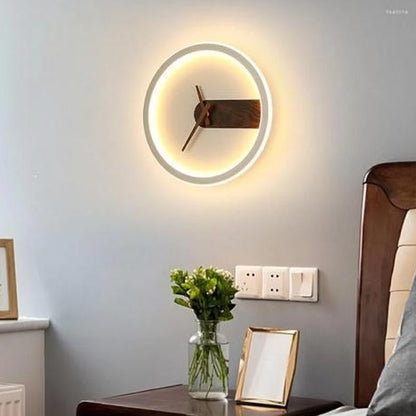 Led Clock Wall Lamp 6779-W