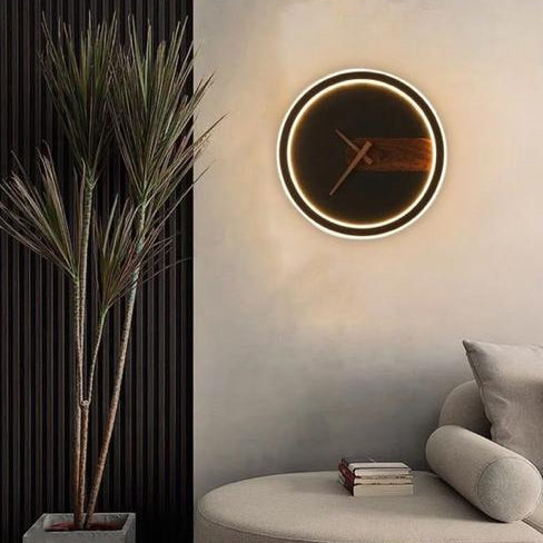 Led Clock Wall Lamp 6778-B