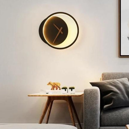 Led Clock Wall Lamp 6779-B