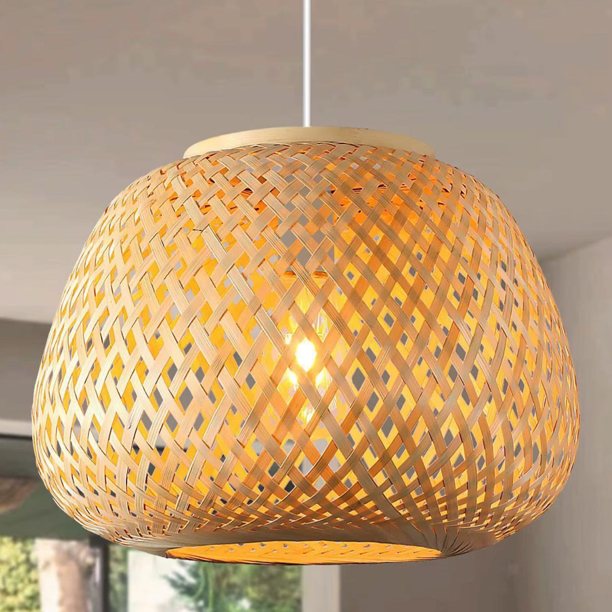 Modern Bamboo Round Cage