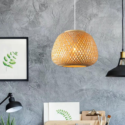 Modern Bamboo Round Cage