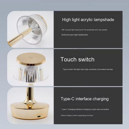 Luxury Rechargeable Table Lamp