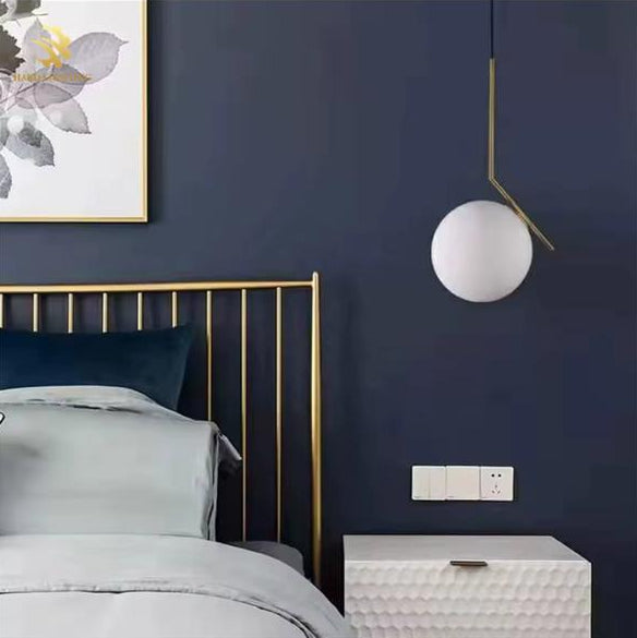 Modern Glass Oblique Pendant Light