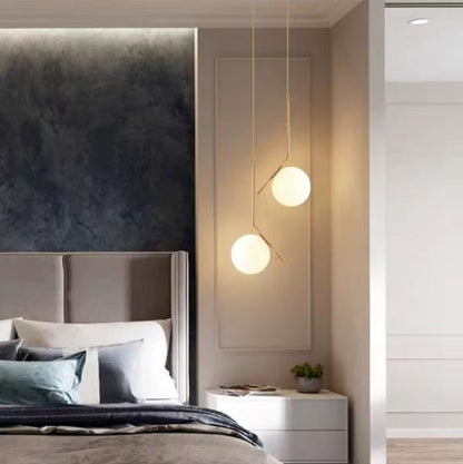 Modern Glass Oblique Pendant Light