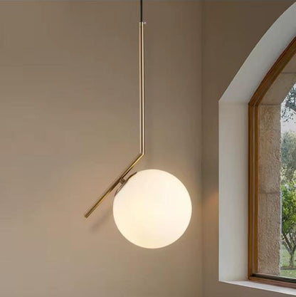Modern Glass Oblique Pendant Light
