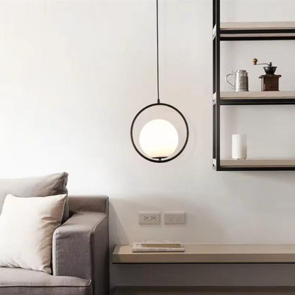 Classy Round Frame Pendant Light