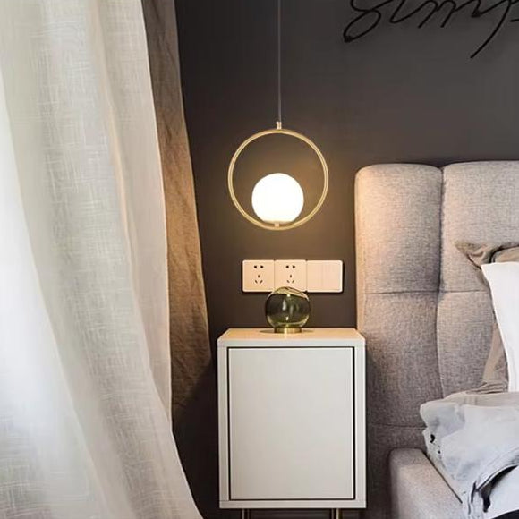 Classy Round Frame Pendant Light