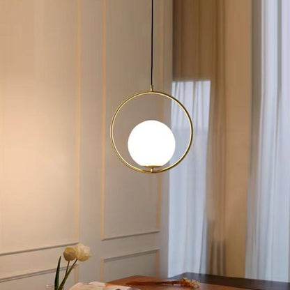Classy Round Frame Pendant Light