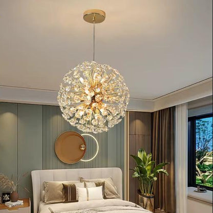 Modern Crystal Flower Chandelier
