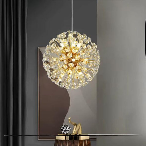 Modern Crystal Flower Chandelier