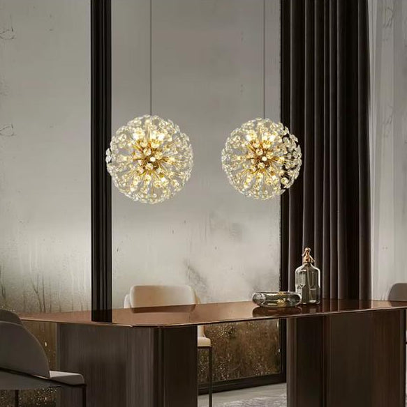 Modern Crystal Flower Chandelier