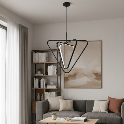 Triple Led Triangle Chandelier