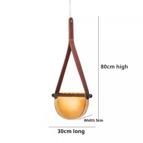 Artistic Luxury Bend Glass Pendant Light