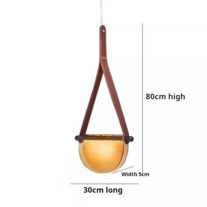 Artistic Luxury Bend Glass Pendant Light