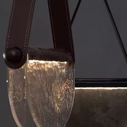 Artistic Luxury Bend Glass Pendant Light