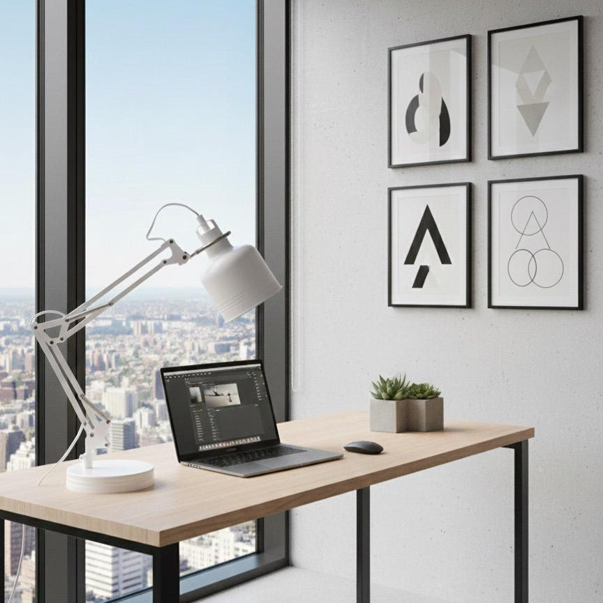 Stapler Adjustable Table Lamp