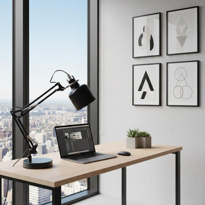 Stapler Adjustable Table Lamp