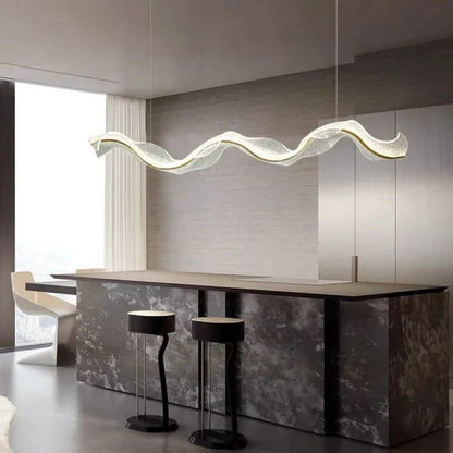 Artistic Acrylic Wave Chandelier