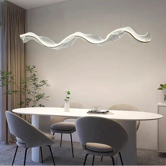 Artistic Acrylic Wave Chandelier