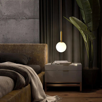 Modern Glass Globe Pendant Light