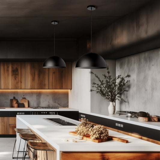 Modern Simple Semi Circle Pendant Light
