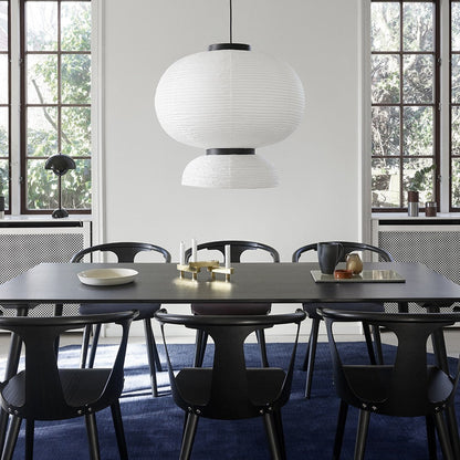 Japanese Style Fabric Round Pendant