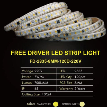 Strip Light 120 Led with Tape 220V