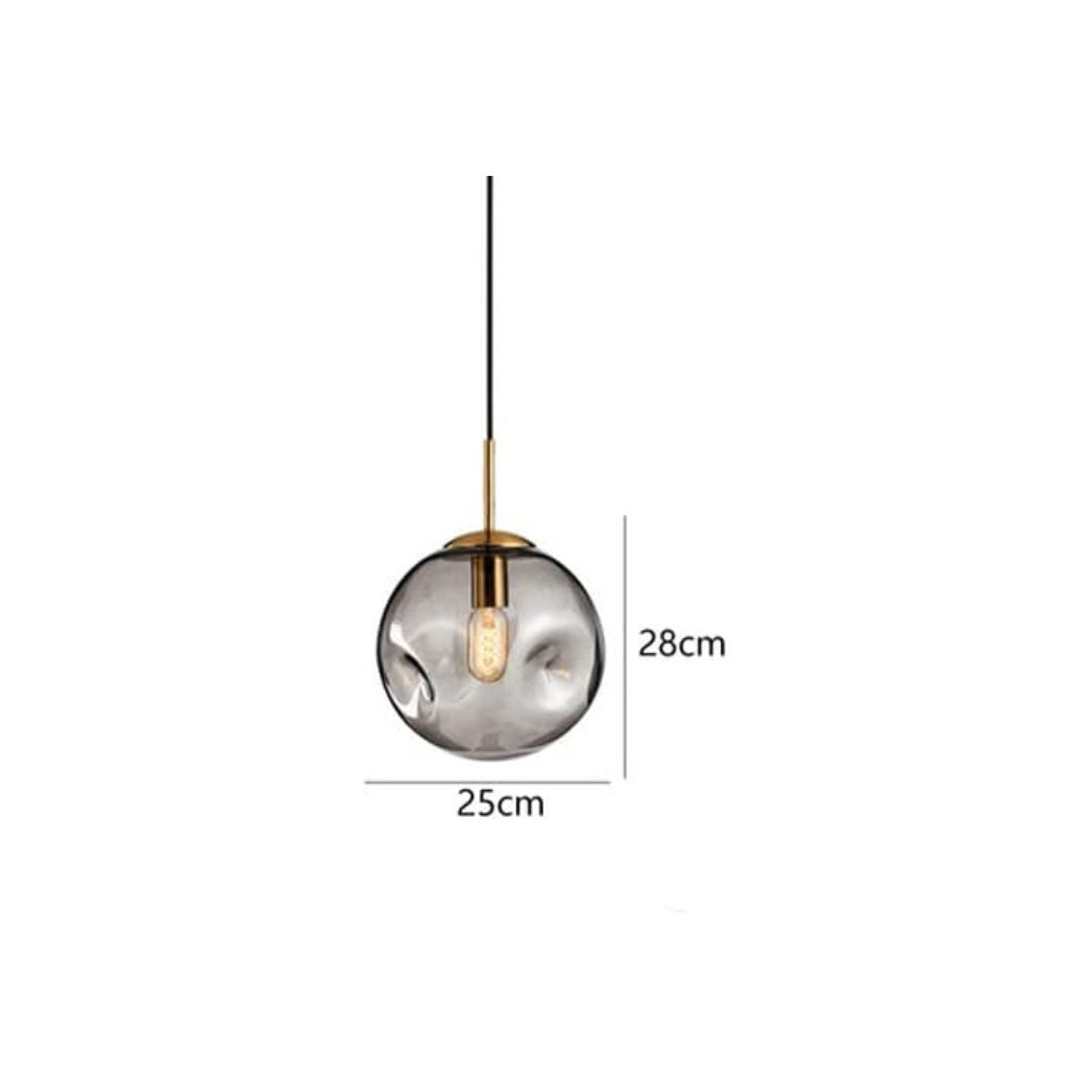 Concave Glass Ball Luxury Pendant Light