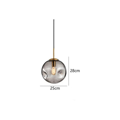 Concave Glass Ball Luxury Pendant Light