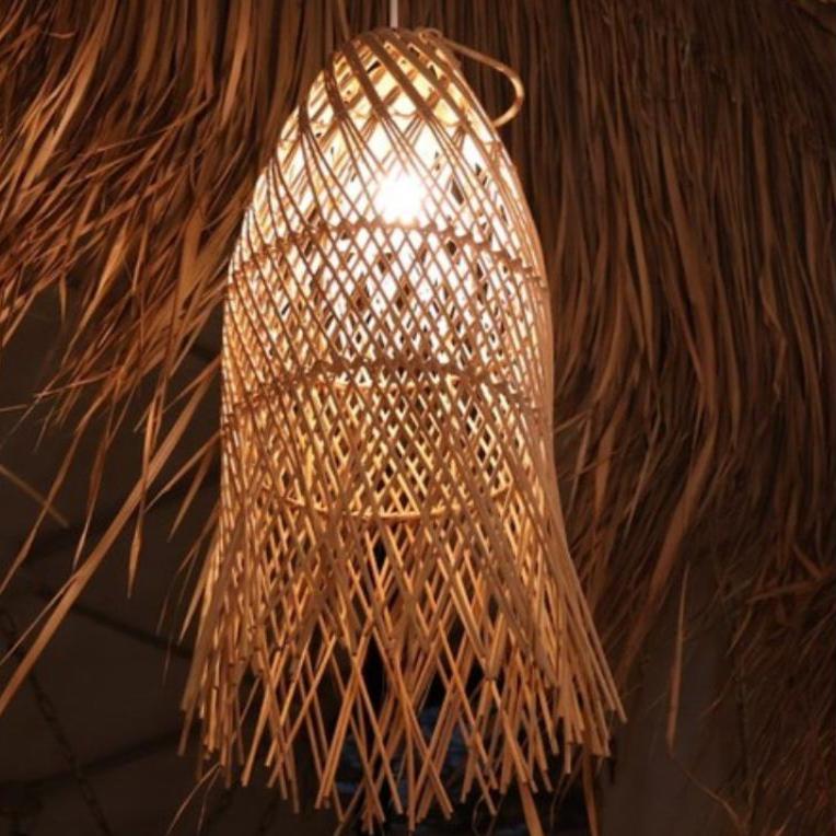 Vintage Rattan Pendant Light