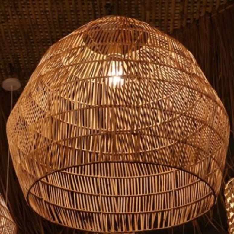 Large Rattan Pendant Light