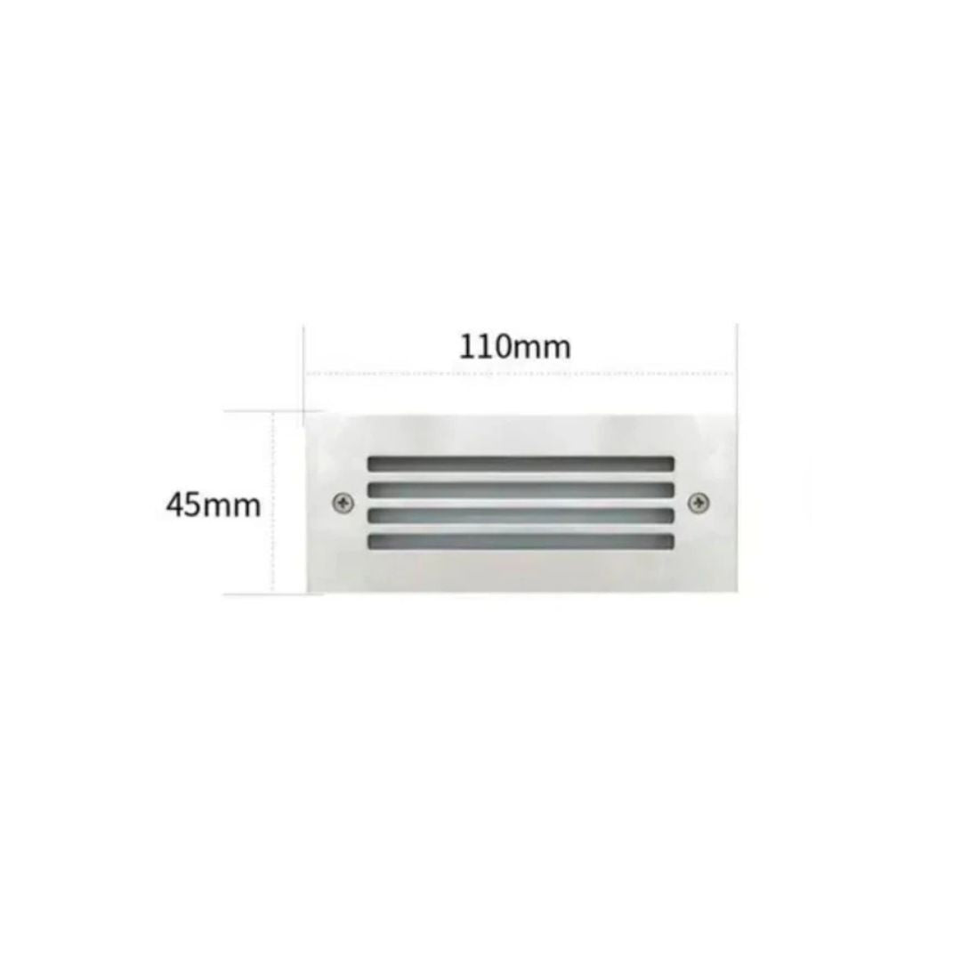Stair Led Light Silver Face 4W / 6W
