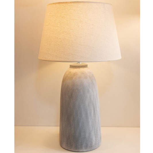 Long Drum Ceramic Table Lamp