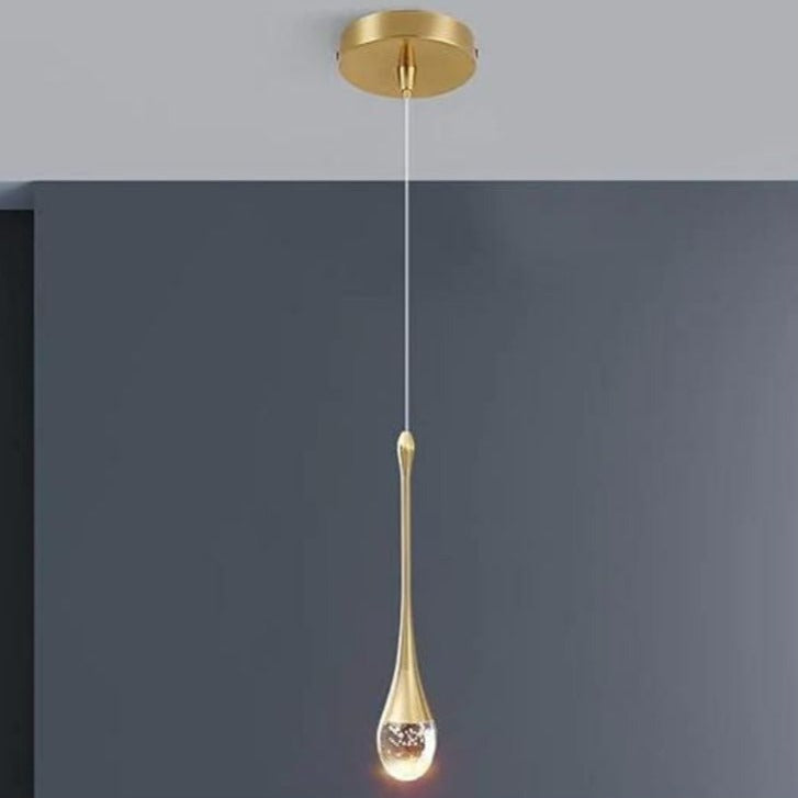 Teardrop Crystal Pendant Light