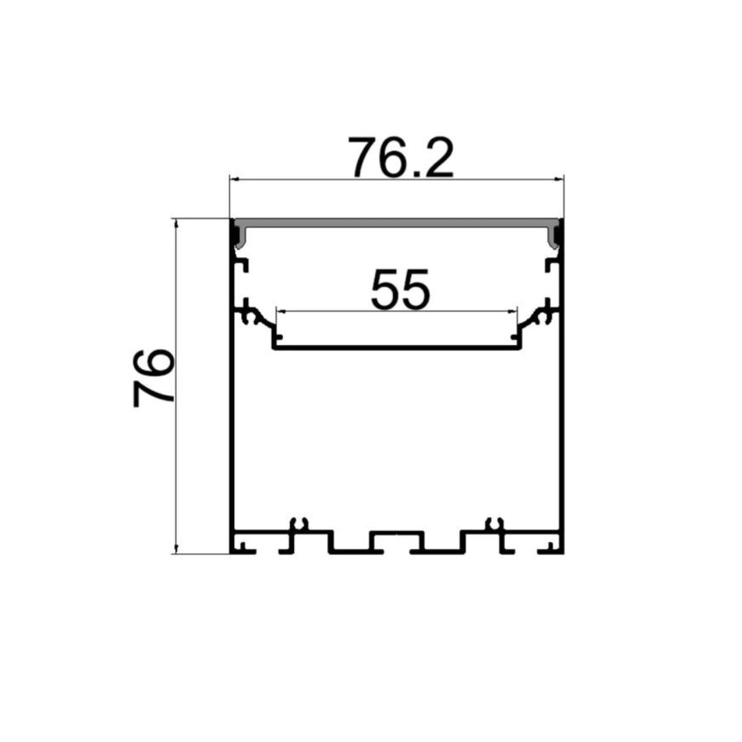 Profile Aluminium 7676