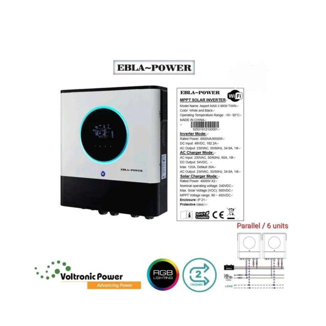 Solar Inverter Ebla-Power 8KWH