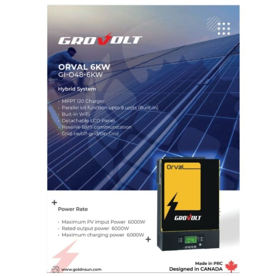 Solar Inverter Grovolt 6KWH