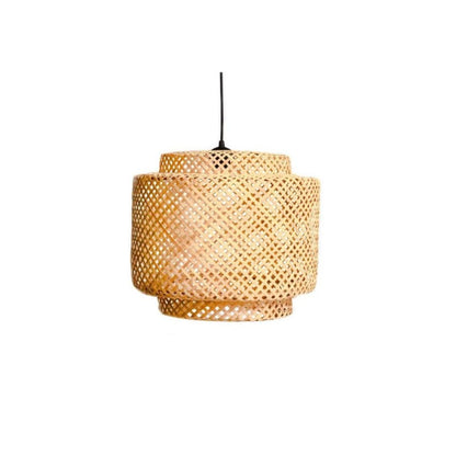 Double Layer Bamboo Pendant Light