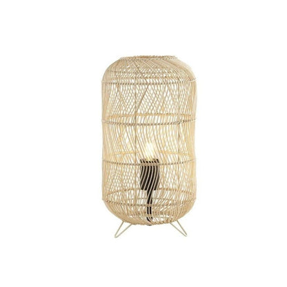 Oval Rattan Table Lamp