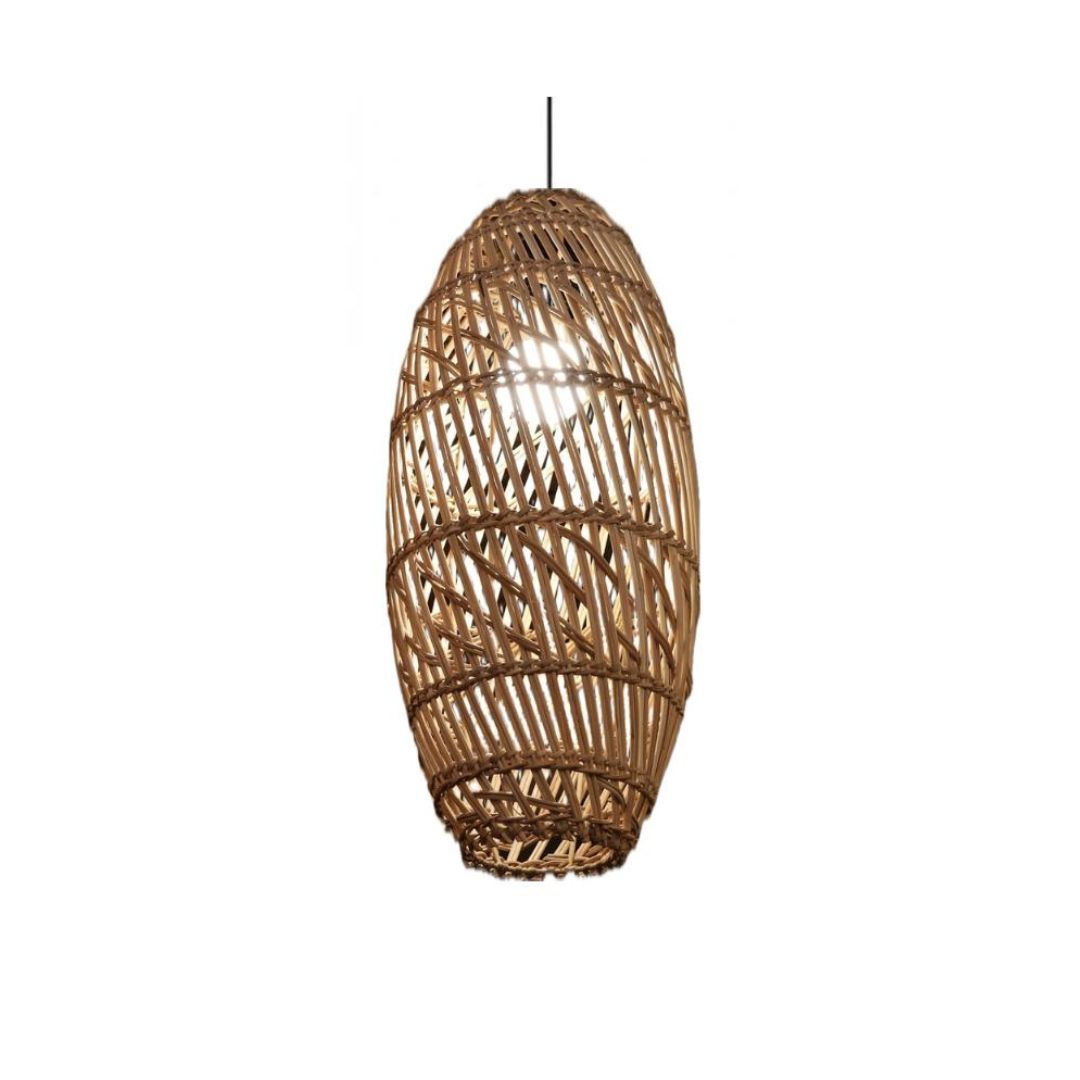 Creative Oval Rattan Pendant Light